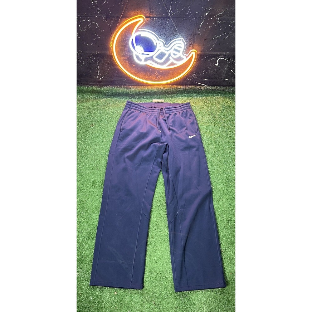Vintage Nike Y2K Navy Blue Dri-fit Sweatpants Track Joggers Mens Size XL‎ Baggy